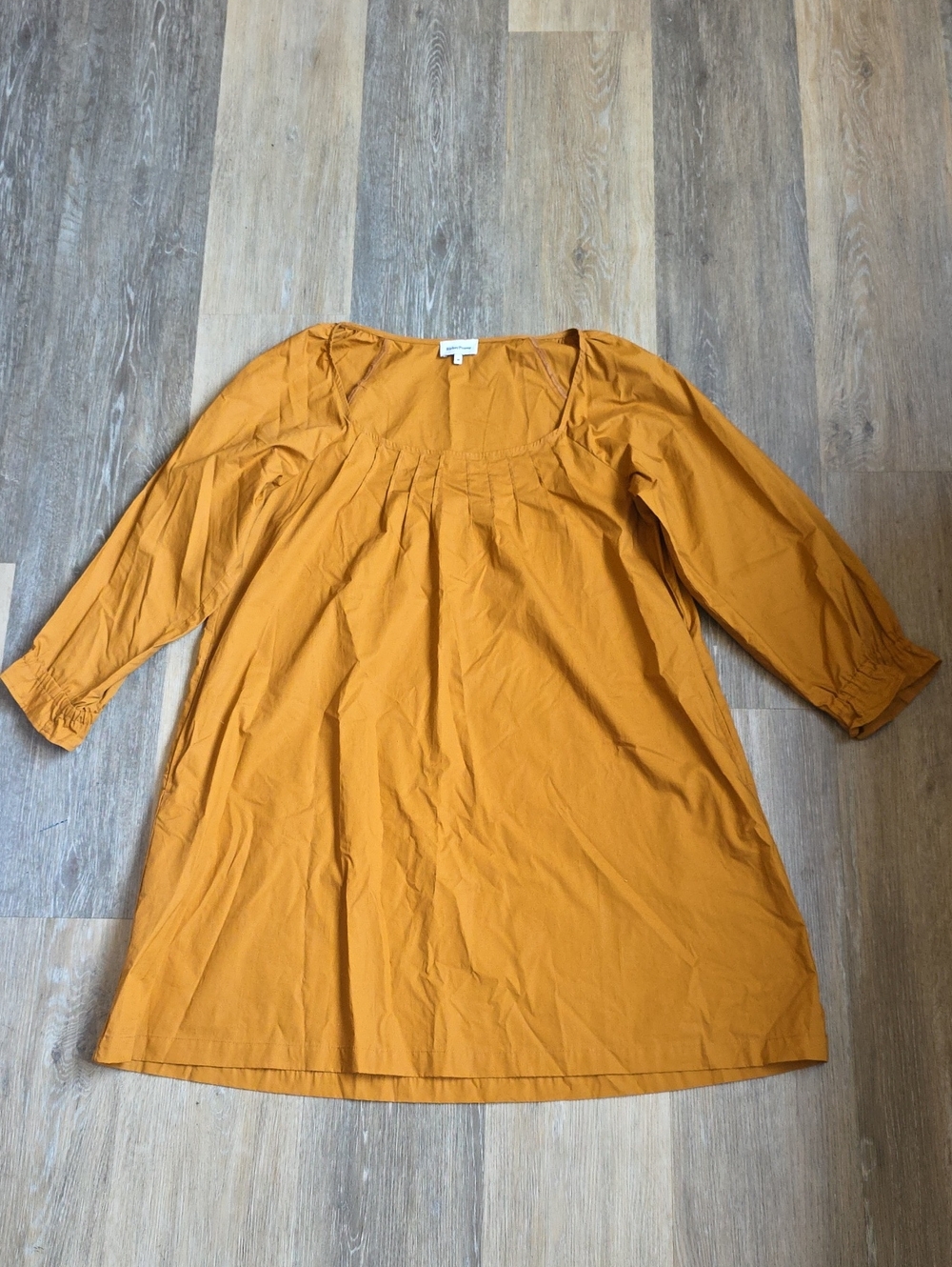 Richer Poorer Mustard Square-Neck Mini Dress